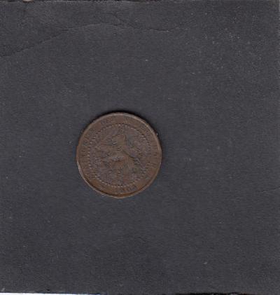 Beschrijving: 1 Cent WILHELMINA 